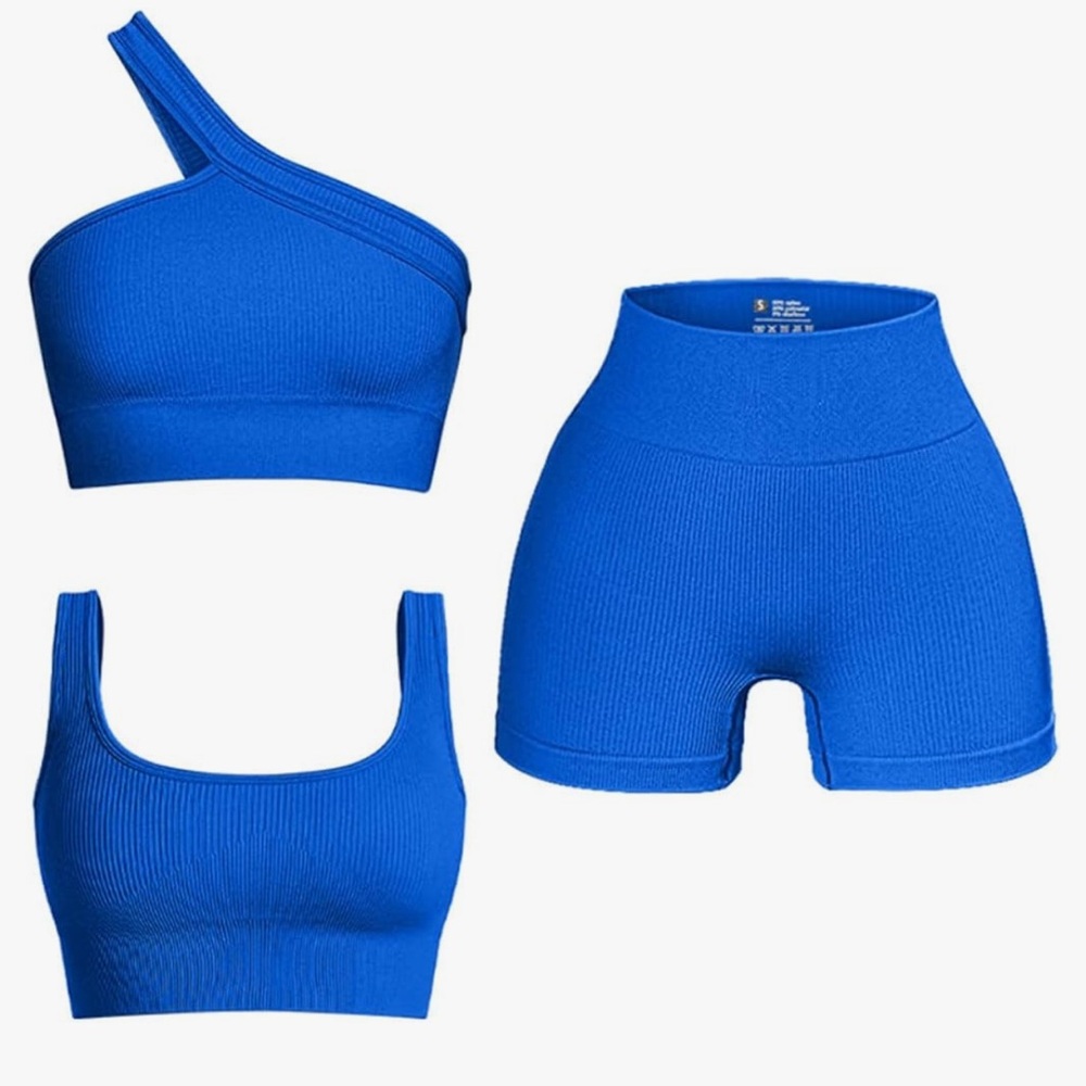 Vibrant Blue Women's Shorts Set